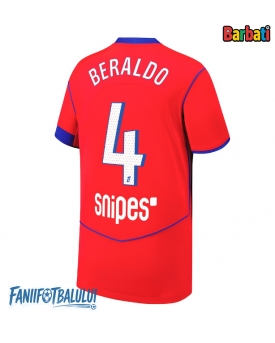 Paris Saint-Germain Lucas Beraldo #4 Tricou Fotbal Replică 2025-26 Barbati Treilea